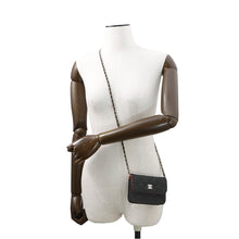 将图像加载到图库查看器中，CHANEL Matelasse ChainShoulder Black Jersey Leather Size Mini mini
