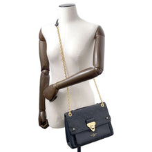 将图像加载到图库查看器中，LOUIS VUITTON Vavin NoirM44151 Monogram Empreinte Leather Size PM
