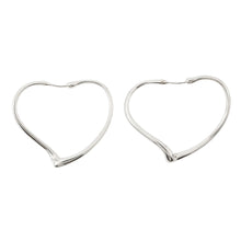 将图像加载到图库查看器中，TIFFANY&amp;Co. Open Heart Earrings Size Small SV925
