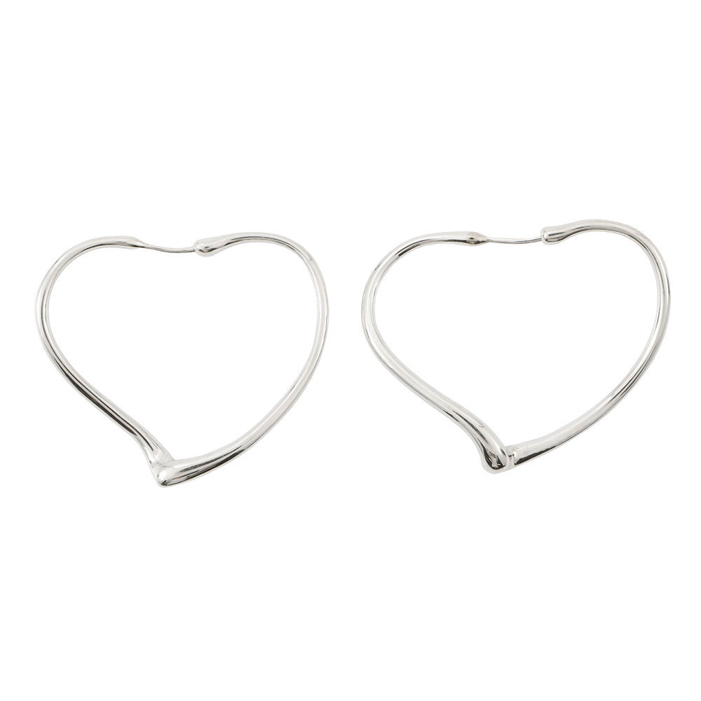 TIFFANY&Co. Open Heart Earrings Size Small SV925