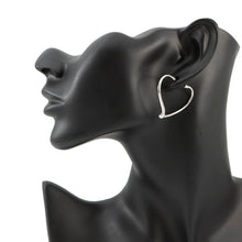 将图像加载到图库查看器中，TIFFANY&amp;Co. Open Heart Earrings Size Small SV925
