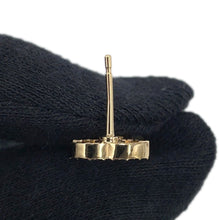将图像加载到图库查看器中，CHANEL CC Logo Rhinestone Earrings GoldABC823 Gold Plated Rhinestone
