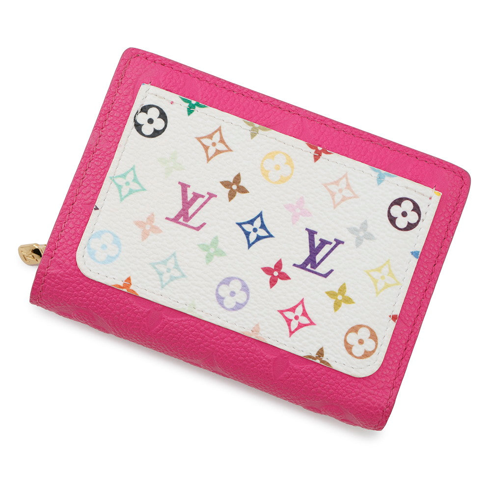 HERMES LV × TM Portefeuille Claire Cute PinkM14140 Monogram Empreinte Leather/Monogram・Multicolor