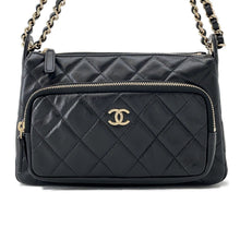 将图像加载到图库查看器中，CHANEL ChainShoulder Bag BlackAP4349 Shiny Crumpled Lambskin
