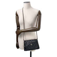 将图像加载到图库查看器中，CHANEL ChainShoulder Bag BlackAP4349 Shiny Crumpled Lambskin
