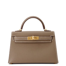 Load image into Gallery viewer, HERMES Mini Kelly 2 Etoupe Epsom Size 20
