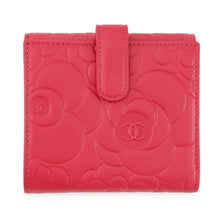 将图像加载到图库查看器中，CHANEL Camellia W Hook Wallet Wallet Pink/PurpleA47422 Lambskin
