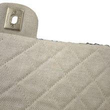 Load image into Gallery viewer, CHANEL Matelasse WChainShoulder Bag White/Black Tweed Leather Size 25
