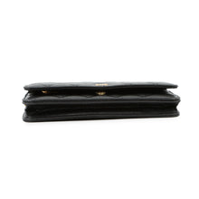 将图像加载到图库查看器中，CHANEL Matelasse Classic Chain Wallet BlackAP0250 Caviar Leather
