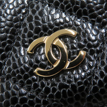 将图像加载到图库查看器中，CHANEL Matelasse Classic Chain Wallet BlackAP0250 Caviar Leather
