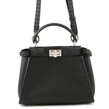 Load image into Gallery viewer, FENDI Peekaboo Selleria Black8BN244 Calf Leather Size Mini

