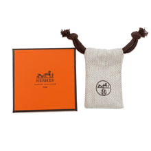 Load image into Gallery viewer, HERMES Chaine d&#39;Ancre Brooch Orange minyan Epsom Metal
