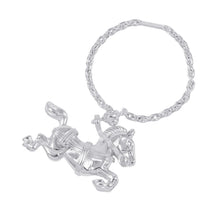 Load image into Gallery viewer, HERMES Cheval Horse Bag Charm Silver SV925
