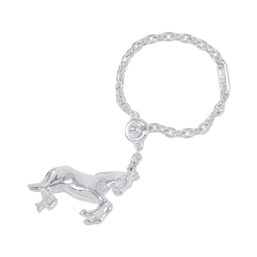 HERMES Horse Bag Charm Silver SV925