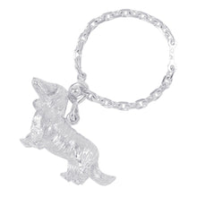 Load image into Gallery viewer, HERMES Dog Bag Charm Silver SV925
