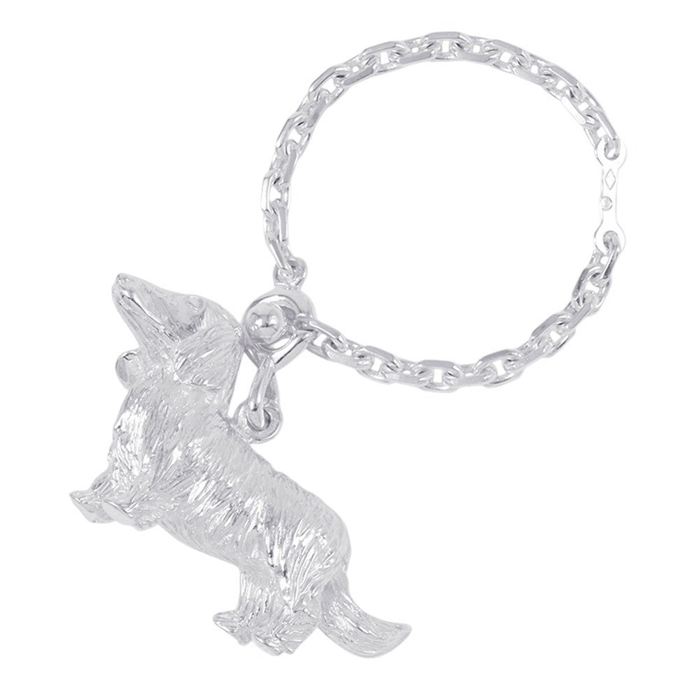 HERMES Dog Bag Charm Silver SV925
