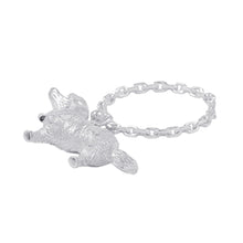 Load image into Gallery viewer, HERMES Dog Bag Charm Silver SV925

