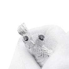 Load image into Gallery viewer, HERMES Dog Bag Charm Silver SV925
