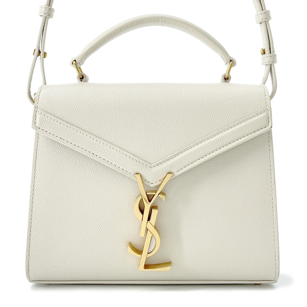 SAINT LAURENT PARIS Cassandra 2WayHandbag Ivory623930 Leather