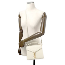 Load image into Gallery viewer, SAINT LAURENT PARIS Cassandra 2WayHandbag Ivory623930 Leather
