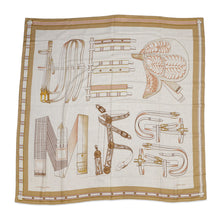 将图像加载到图库查看器中，HERMES Giant Square &quot;Letol Equestre&quot; Size 140 Natural/Beige/Rose Poudre Cashmere70% Silk30%
