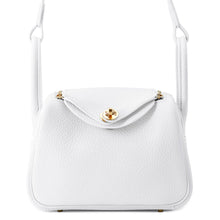 Load image into Gallery viewer, HERMES Lindy New White Taurillon Clemence Size Mini
