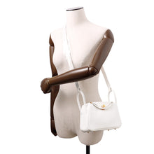 Load image into Gallery viewer, HERMES Lindy New White Taurillon Clemence Size Mini
