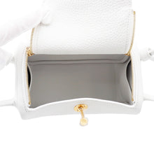 Load image into Gallery viewer, HERMES Lindy New White Taurillon Clemence Size Mini
