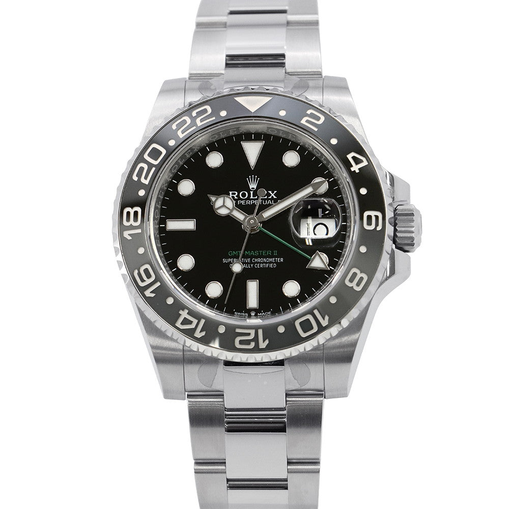 ROLEX GMT MasterII W40mm Stainless Steel Black Dial126710GRNR