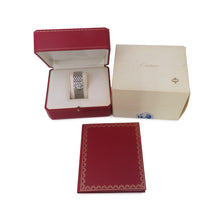 将图像加载到图库查看器中，CARTIER Ryuban W16.6mm Stainless Steel Mother of Pearl DialW61001T9
