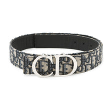 将图像加载到图库查看器中，Dior Oblique Reversible Belt Navy4800ZZYSE_H05E Canvas Leather

