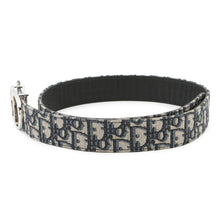 将图像加载到图库查看器中，Dior Oblique Reversible Belt Navy4800ZZYSE_H05E Canvas Leather
