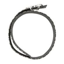 将图像加载到图库查看器中，Dior Oblique Reversible Belt Navy4800ZZYSE_H05E Canvas Leather

