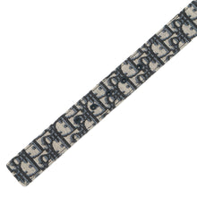 将图像加载到图库查看器中，Dior Oblique Reversible Belt Navy4800ZZYSE_H05E Canvas Leather
