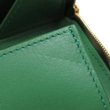 将图像加载到图库查看器中，LOEWE Zip coin purse Sand/Tropical GreenCEM1ZCPX02 Shiny Nappa Calf Leather
