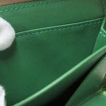 将图像加载到图库查看器中，LOEWE Zip coin purse Sand/Tropical GreenCEM1ZCPX02 Shiny Nappa Calf Leather
