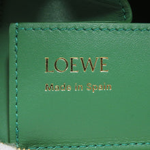 将图像加载到图库查看器中，LOEWE Zip coin purse Sand/Tropical GreenCEM1ZCPX02 Shiny Nappa Calf Leather
