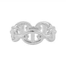 将图像加载到图库查看器中，HERMES Chaine d&#39;Ancre Anchene Ring Size PM/51/#11 SV925
