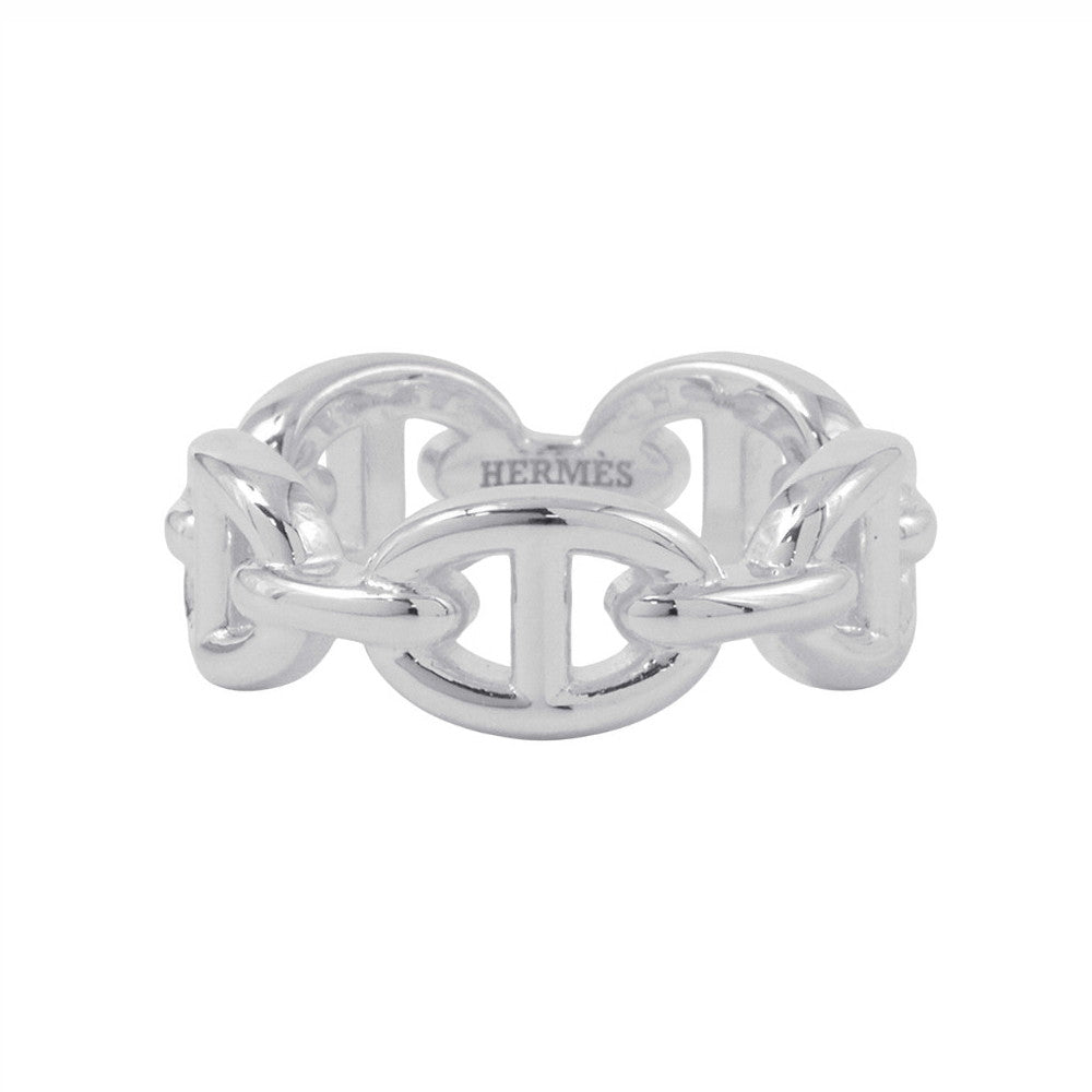 HERMES Chaine d'Ancre Anchene Ring Size PM/51/#11 SV925