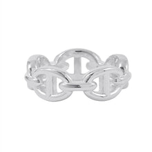 将图像加载到图库查看器中，HERMES Chaine d&#39;Ancre Anchene Ring Size PM/51/#11 SV925
