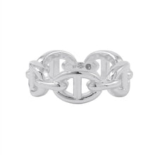 将图像加载到图库查看器中，HERMES Chaine d&#39;Ancre Anchene Ring Size PM/51/#11 SV925
