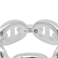 将图像加载到图库查看器中，HERMES Chaine d&#39;Ancre Anchene Ring Size PM/51/#11 SV925

