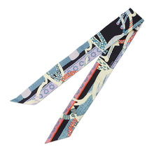 Load image into Gallery viewer, HERMES Twilly Armor Fantasy Marine/Mauve/Jaune Silk100%
