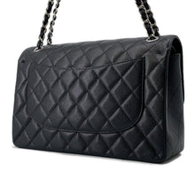 将图像加载到图库查看器中，CHANEL Jumbo Matelasse Double Flap Shoulder Bag BlackA58600 Caviar Leather Size 30
