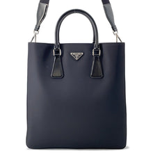 Load image into Gallery viewer, PRADA Tote Bag 2WAY Black2VG115 Nylon Brushed Leather

