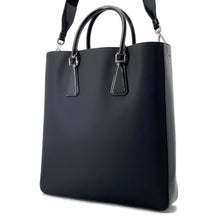 Load image into Gallery viewer, PRADA Tote Bag 2WAY Black2VG115 Nylon Brushed Leather
