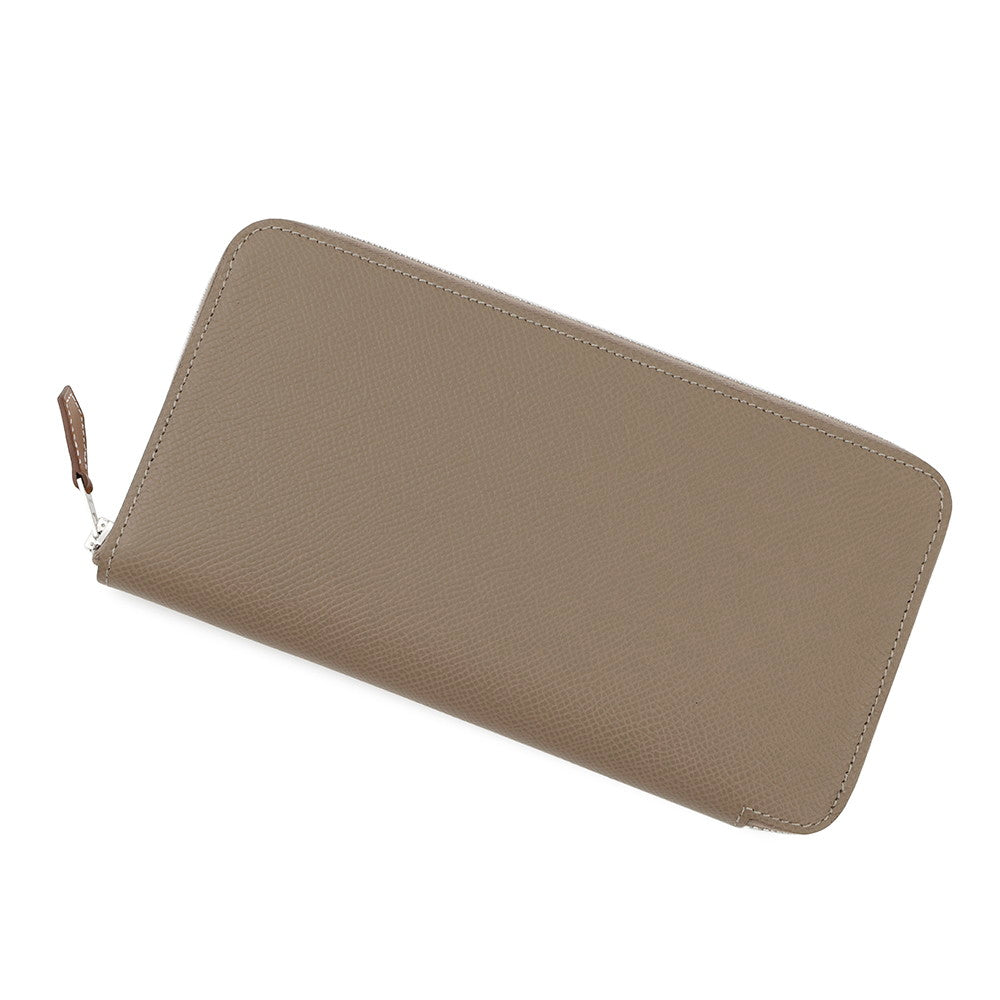 HERMES ★Azap Long Silk In Etoupe Epsom