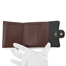 将图像加载到图库查看器中，CHANEL Matelasse Classic Small Flap Wallet BlackAP0231 Caviar Leather
