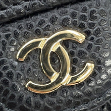 将图像加载到图库查看器中，CHANEL Matelasse Classic Small Flap Wallet BlackAP0231 Caviar Leather
