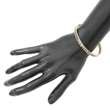 将图像加载到图库查看器中，HERMES Email Bangle Size TPM White/Black Enamel Metal
